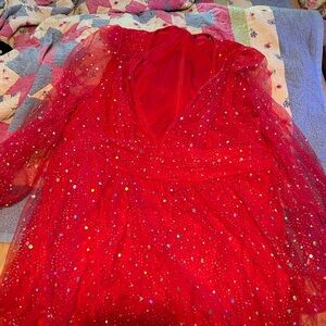 Red Sparkle Dress